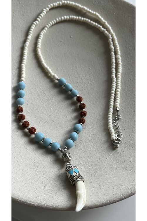 Ritmus Doğal Etnik Taş Kolye