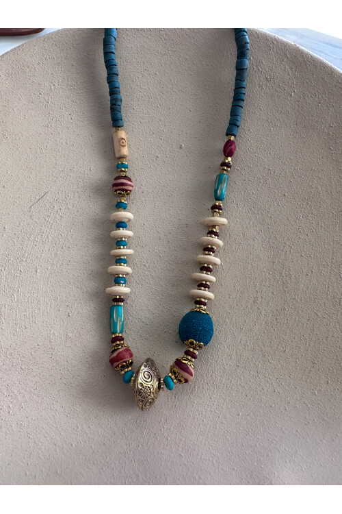 Silyam Doğal Taş Etnik Kolye