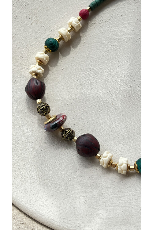 Tolle Doğal Taş Etnik Kolye