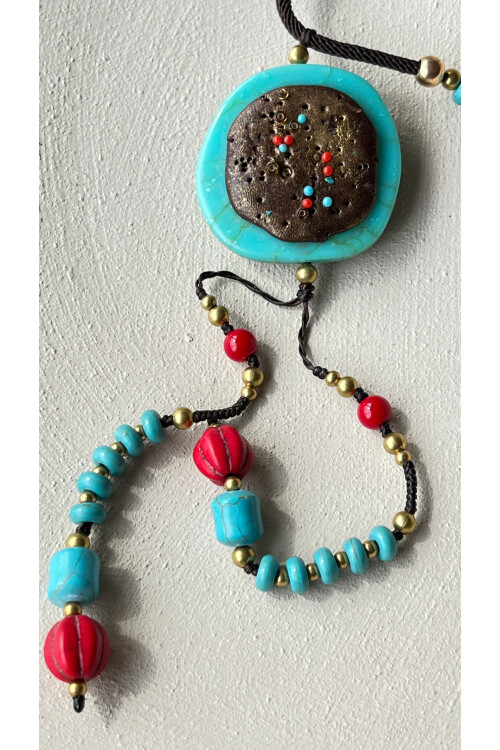 Trendify Doğal Taş Etnik Kolye