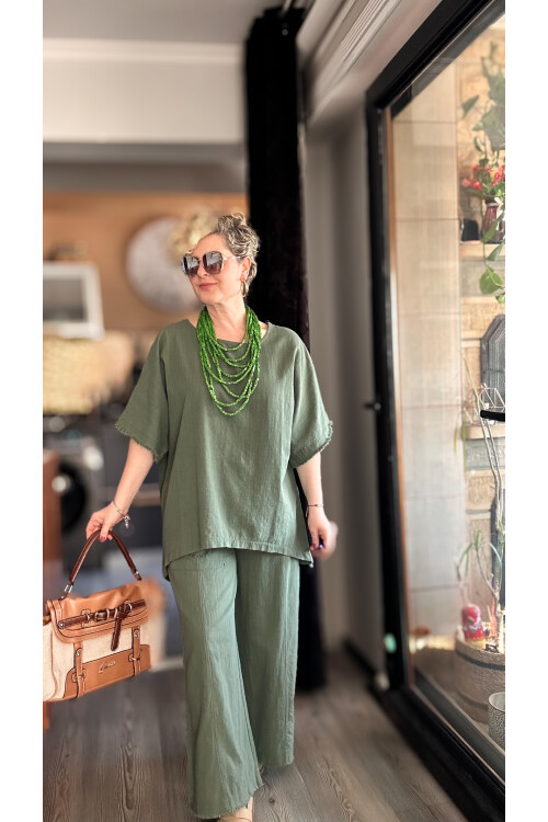 Tutto Tasarım Saçak Detay Salaş Takım Haki