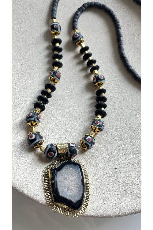 Varaz Akik Doğal Taş Kolye