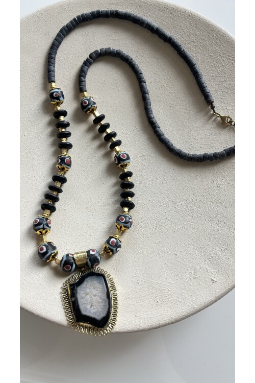 Varaz Akik Doğal Taş Kolye