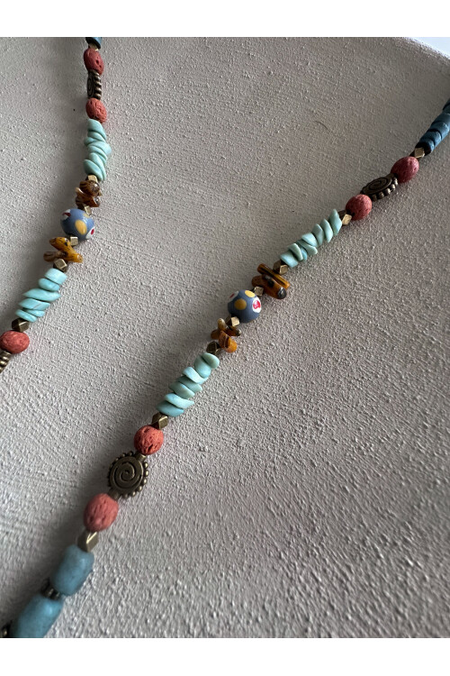 Vendu Doğal Etnik Taş Kolye