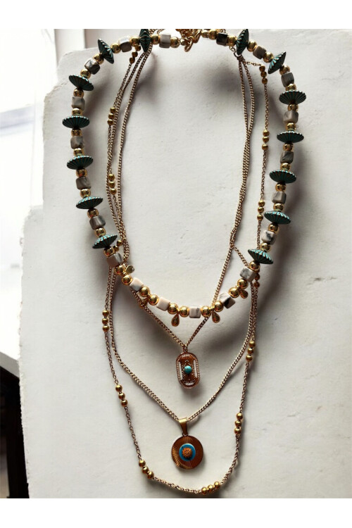 Asela Çoklu Kolye