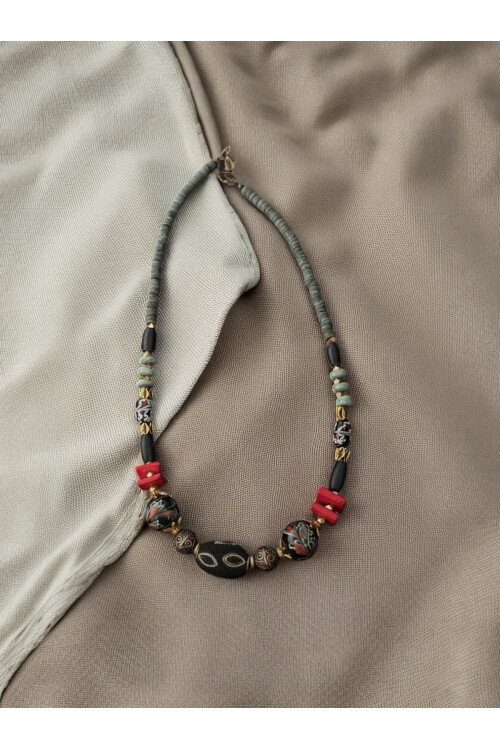 Bellora Etnik Doğal Taş Kolye