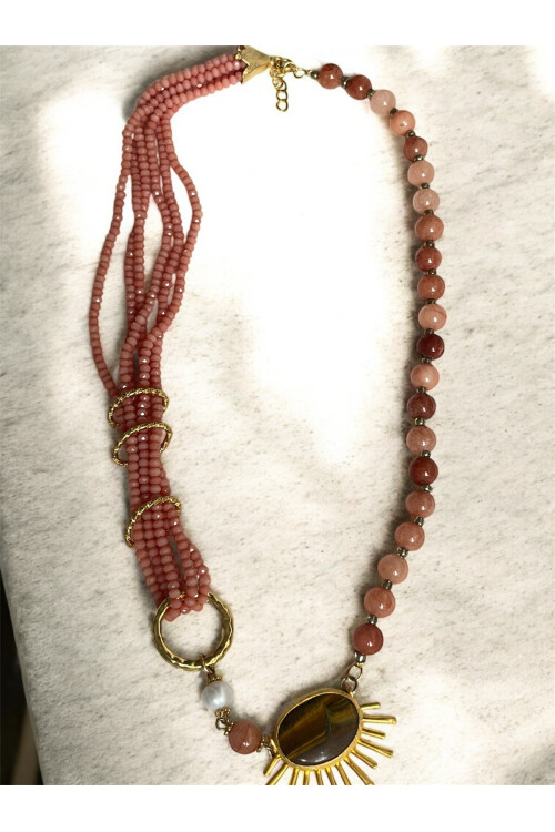 Celine VIP Doğal Taş Kolye