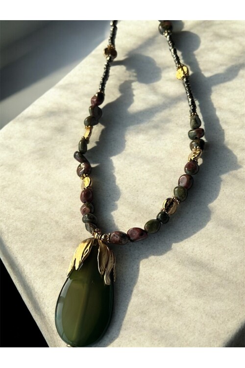 Irıs VIP Doğal Taş Kolye