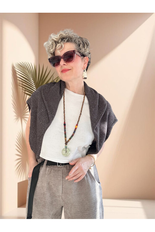 Luppo İtalyan Şönil Kemerli Havuç Pantolon Fango