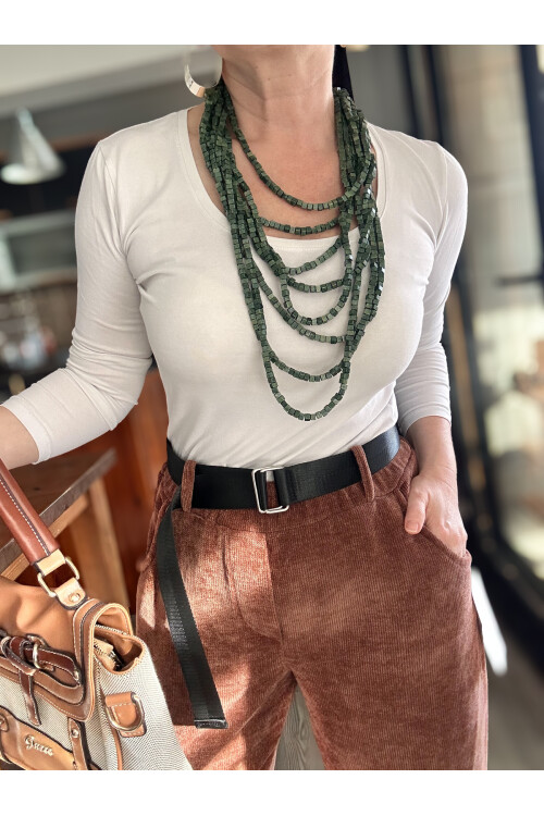 Luppo İtalyan Şönil Kemerli Havuç Pantolon Kahve