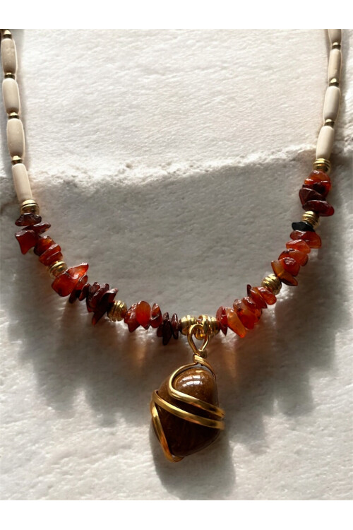 Marco VIP Doğal Taş Kolye