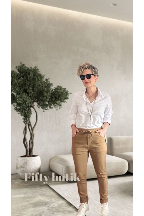 Nino İtalyan Sihirli Pantolon Camel