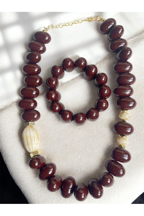 Patsha Bileklikli Çoklu Kolye