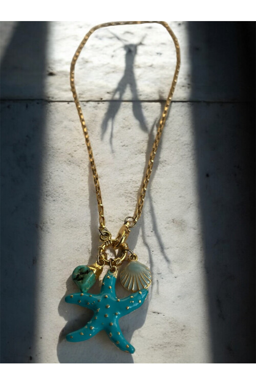 Sirina Çelik Trend Detay Kolye