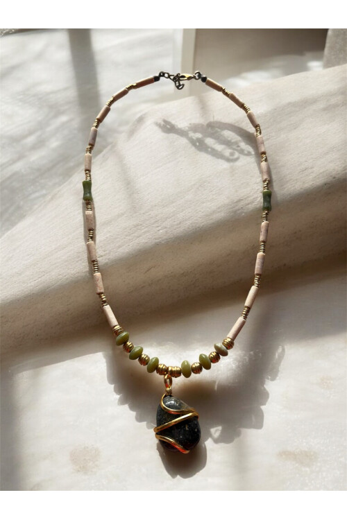 Solar VIP Doğal Taş Kolye