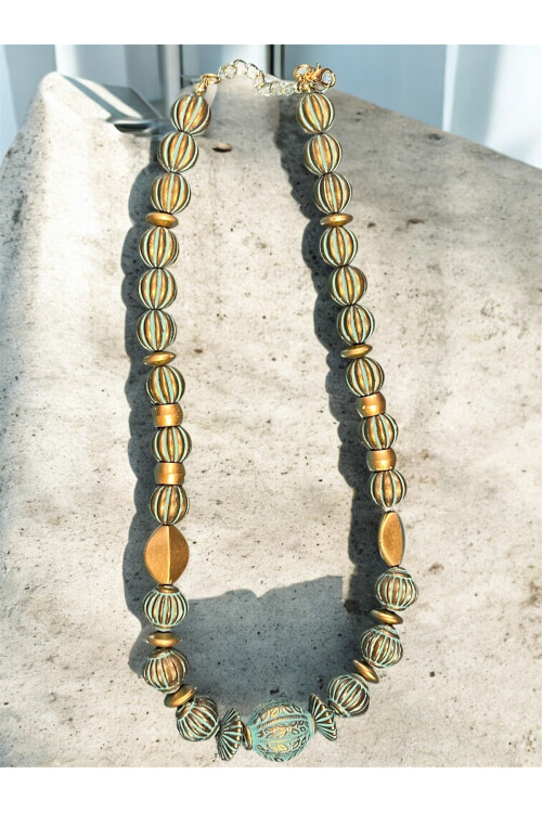 Vintage Turkuaz Kolye