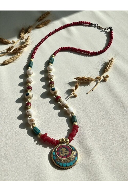 Vonal Doğal Etnik Taş Kolye