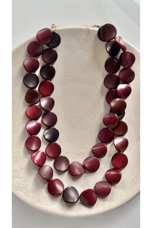 Zivro Bordo Detay Kolye