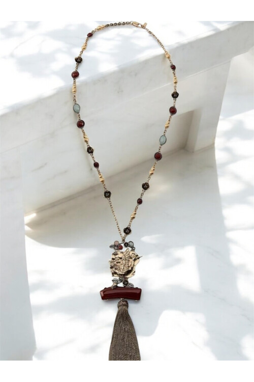 ZRA Modell Wesh Çoklu Silver Gold  Kolye