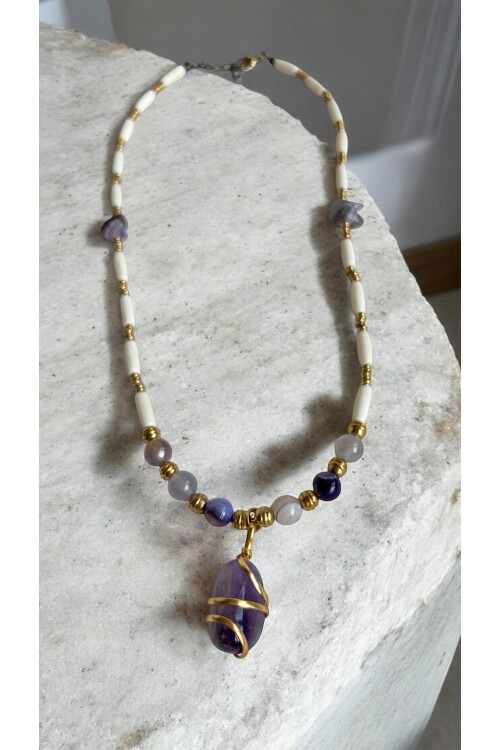 Ametlisa VIP Doğal Taş Kolye