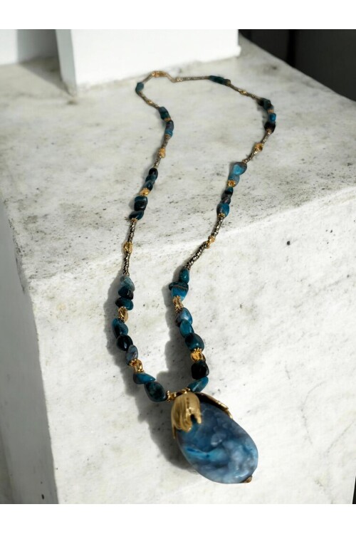 Milena VIP Doğal Taş Kolye