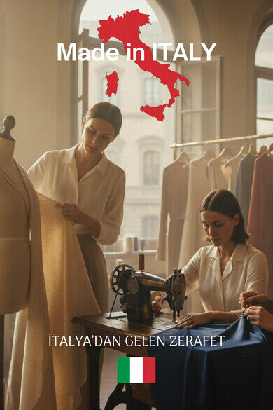 Brezza Payet İşlemeli & Sırtı Güpürlü Premium Linen Gömlek Bebe Mavi