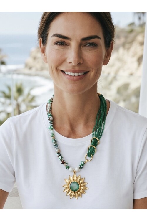 Çimea VIP Doğal Taş Kolye