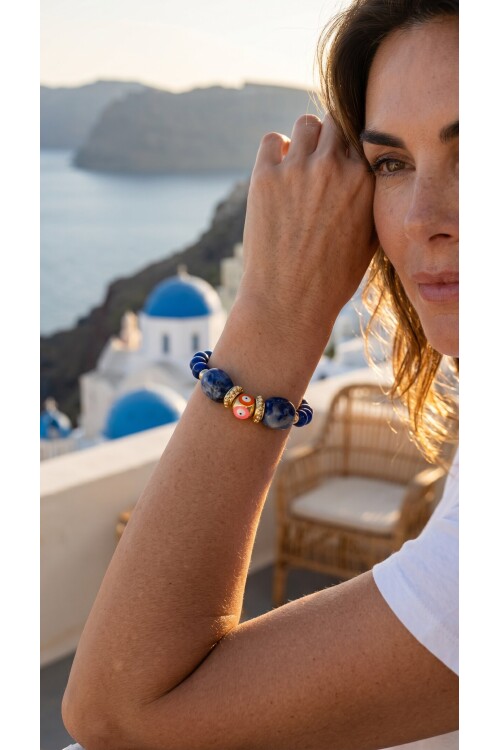 Doğal Taş Sodalite Bileklik