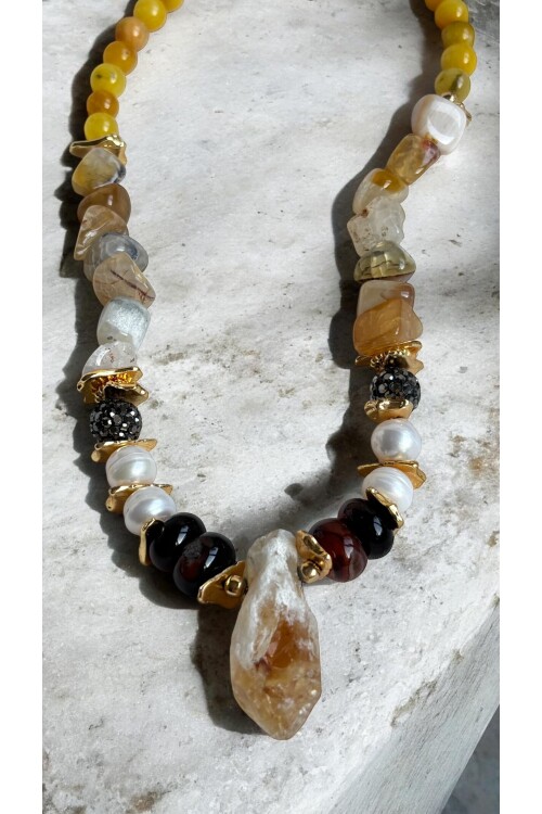 Kıkı VIP Doğal Taş Kolye