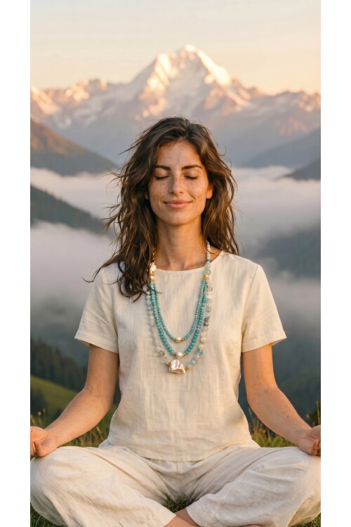 Lina VIP Doğal Taş Kolye