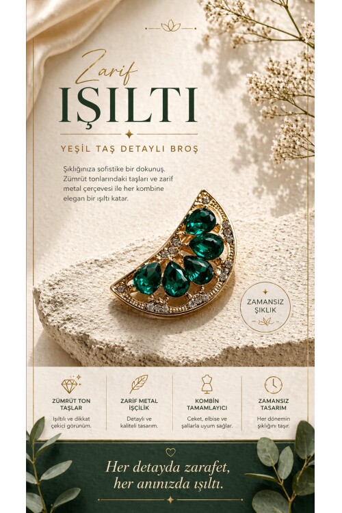 Pilles Limon Detay Broş