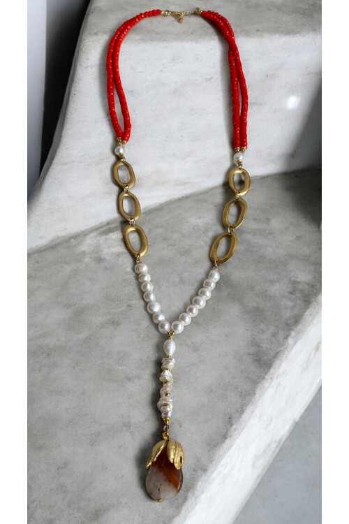 Rocky VIP Doğal Taş Kolye