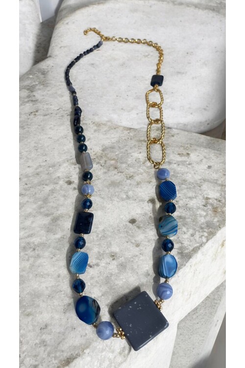 Aslena VIP Doğal Taş Kolye