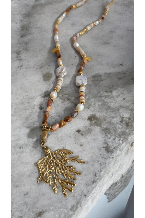 Three VIP Doğal Taş Kolye