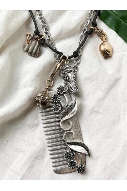 ZRA Modell Seliwi Çoklu Silver Gold  Kolye