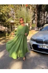 Enzo İkili Takım Tasarım Elbise Yeşil