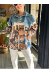 Terra Kot Detay Tasarım Gömlek Ceket Teddy